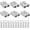 6 PCS Gray, variant on chasenew 50A-600V Battery Quick Connect/Disconnect with 7/8/10/12 AWG, 4 PCS Jumper Cable Plug Connector, Compatible with Anderson Connector for Rescue Winch, Motor Recovery (Gray with Cover)