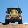 thumbnail image 5 of Merry Palm Trees And A Sun Camping Spare Tire Cover Tropical Plant Camping Wheel Protectors Tyre Covers Weatherproof Wheel Covers for Trailer SUV Truck Camper Travel Trailer Accessories 13inch, 5 of 8