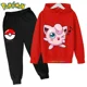 thumbnail image 1 of Ropa Deportiva de Pokémon para niños, Sudadera con capucha y pantalones de Pikachu de manga larga, conjuntos de 2 piezas, otoño, 1 of 1
