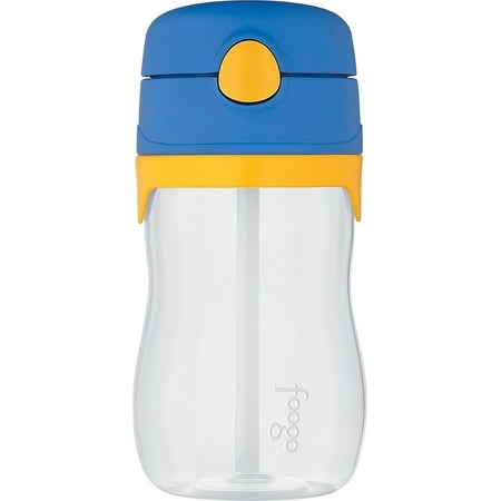THERMOS FOOGO 11-Ounce Straw Bottle, Blue/Yellow