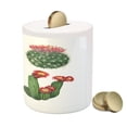 thumbnail image 3 of Cactus Piggy Bank, Watercolor Art Inspired by Tropical Nature Mexican Desert Flowers Composition, Ceramic Coin Bank Money Box for Cash Saving, 3.6" X 3.2", Multicolor, by Ambesonne, 3 of 4