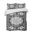 thumbnail image 2 of Black Grey Twin XL Size Down Alternative Comforter,Lightweight Comforter Quilt Bedding Set with Pillow Shams Boho Vintage Print Distressed Brick Patterns Bed Comforter Duvet Insert 68"x98", 2 of 7