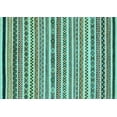 thumbnail image 1 of Ahgly Company Indoor Rectangle Abstract Light Blue Modern Area Rugs, 2' x 5', 1 of 4