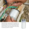 thumbnail image 4 of Uxcell 2Pcs 120MFD CBB65 Run Start Capacitor 120uF, 370/440V Round AC Capacitor for AC Motor Run, HVAC, Air Conditioner, Condenser Motors, 4 of 5
