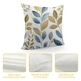 thumbnail image 4 of Nawypu  Gold Eucalyptus Leaf Pillow Covers , Spring Eucalyptus Watercolor Pillow Cases, Blue Gray Leaves Modern Throw Pillows Cover Decor Gifts for Bed Couch Sofa Living Room, 4 of 5
