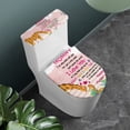 thumbnail image 2 of HELLHERO Mother's Day Soft Toilet Covers Set Stretch Universal Dust-Proof Toilet Seat Protector Elastic Bottom Hotel Home Stretch Fit 17x21 Inches, 2 of 6