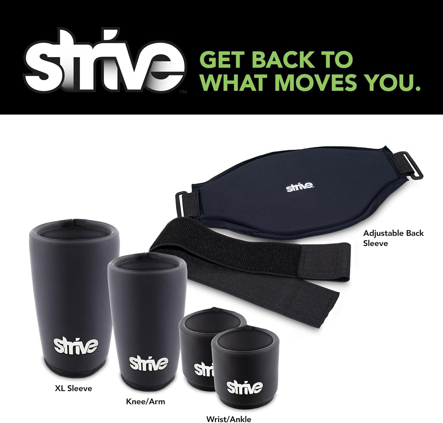 Strive Hot & Cold Therapy Flexible Compression Wrap for Back