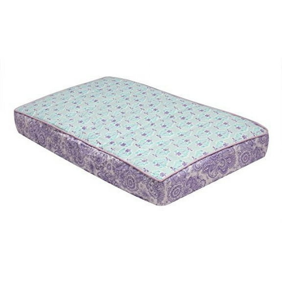 Bacati - Paisley Floral Quilted Changing Pad Cover (Lilac/Purple/Aqua Floret)