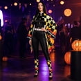 thumbnail image 5 of Halloween Cosplay Costume for Women,Demon Killer Anime Kimono Uniform Set & Zentai Jumpsuit,Halloween Party Dress Up Outfit,Size S, 5 of 7