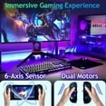 thumbnail image 4 of Wireless Controller for Nintendo Switch with Wrist Strap,Left and Right RGB Joypad Controllers Compatible with Switch/OLED/Lite,Support Dual Vibration/6-Axis Gyro/Motion Control/Wake-up(Bat), 4 of 6