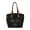 Black, variant on Premium Soft Black Glitter Floral Satchel Top Handle Tote Bag Handbag