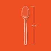 Hefty Heavy Duty Disposable Plastic Spoons, Clear, 300 Count