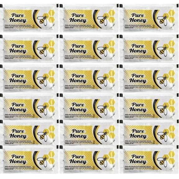 Honey Lover’s Gift Pack – 40 Individual Packets of Pure Honey – Perfect for Tea, Coffee, Travel, and Snacking, Single Serve Packet