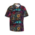 thumbnail image 2 of Daiia Mandala Colorful Hawaiian Shirt for Men Gentle Cotton Regular Short Sleeve Casual-XX-Large, 2 of 9