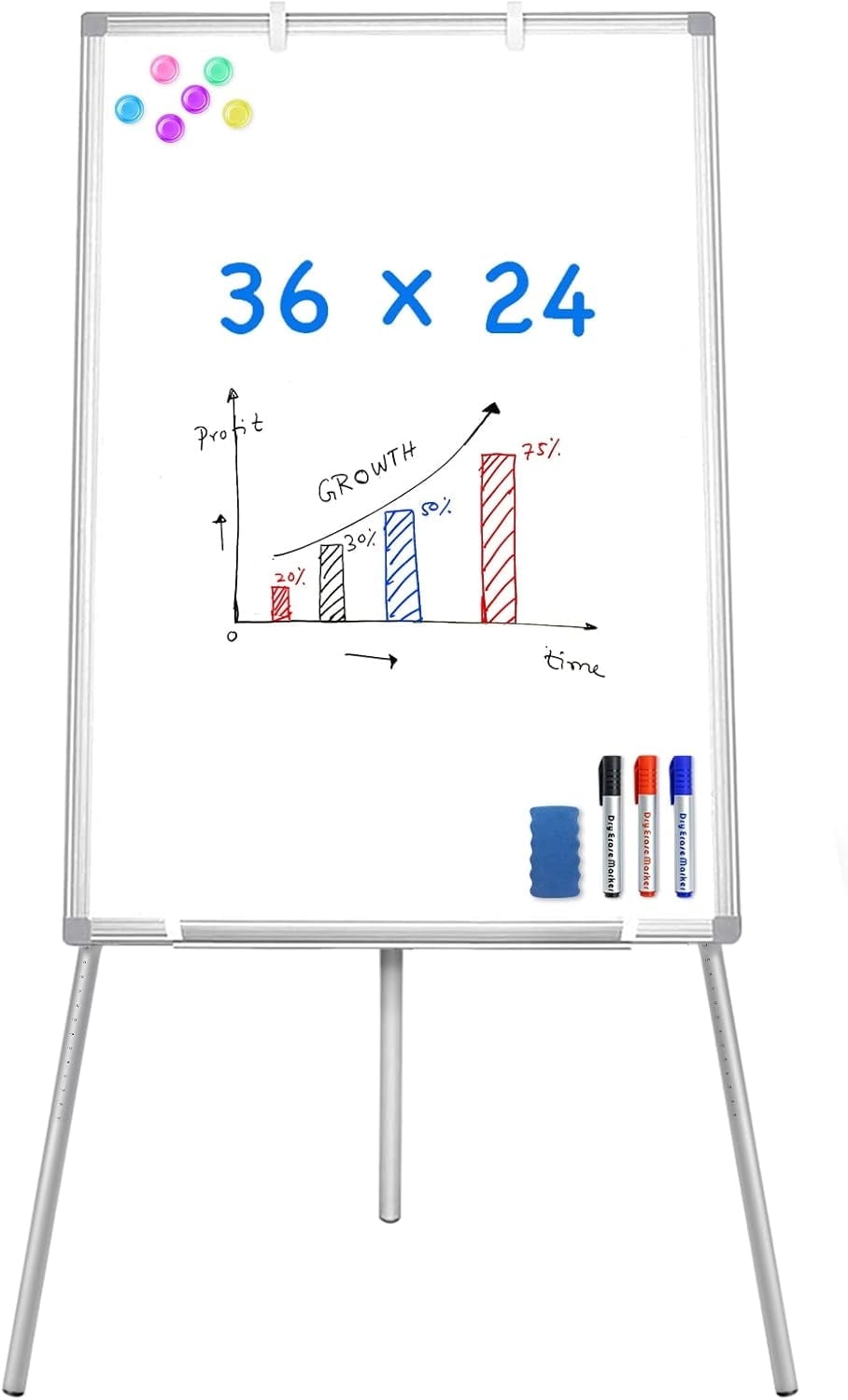 Maxtek 36x24 Magnetic Easel Whiteboard photo 1