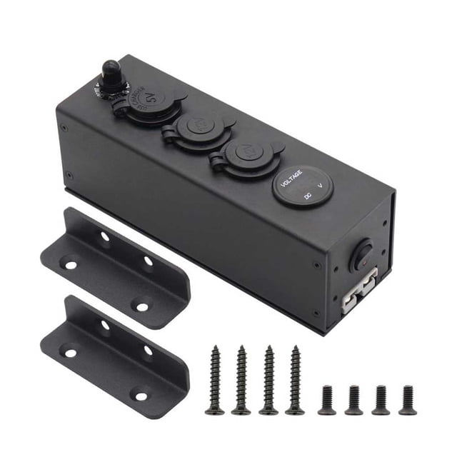 Riwesomey de de coche, duradera, enchufe de CC, voltímetro profesional, estación de energía inteligente para Vehículos, repuestos y accesorios Mis