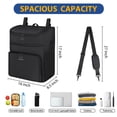 thumbnail image 4 of Bolsa para silla de ruedas Ytonet Wheelchair Storage 16L impermeable negra, 4 of 9