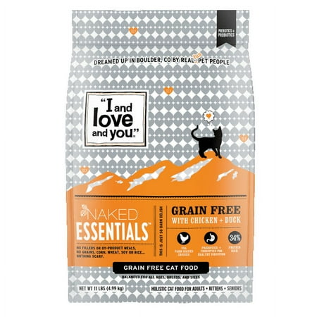 I and love and you  Naked Essentials Chicken & Duck Grain Free Dry Cat Food  11 Lb