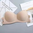 thumbnail image 2 of Bigersell Strappy Bra Discouts French Strapless Back-Smoothing Wrap Chest No Steel Tube Tops Seamless Back-Smoothing Bra Bandeau Bra Style F-807 Beige One Size, 2 of 7
