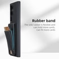 thumbnail image 2 of Compatible with Samsung Galaxy S22 Ultra Flip Wallet Phone Case with Card Holder Elastic,Magnetic Back Flip Kickstand Cover Premium PU Leather Business Classic Style Shockproof Case,Black, 2 of 7