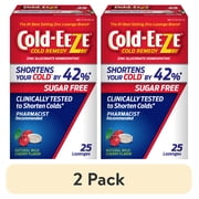 (2 pack) Cold-EEZE Cold Remedy Zinc Lozenges, Natural Sugar-Free Wild Cherry, 25 Ct