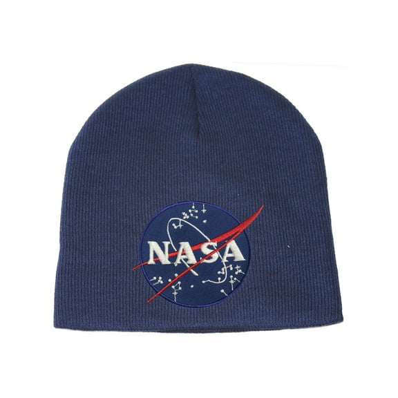 Delux Military 3D Embroidery Law Enforcement Beanie NASA - Navy