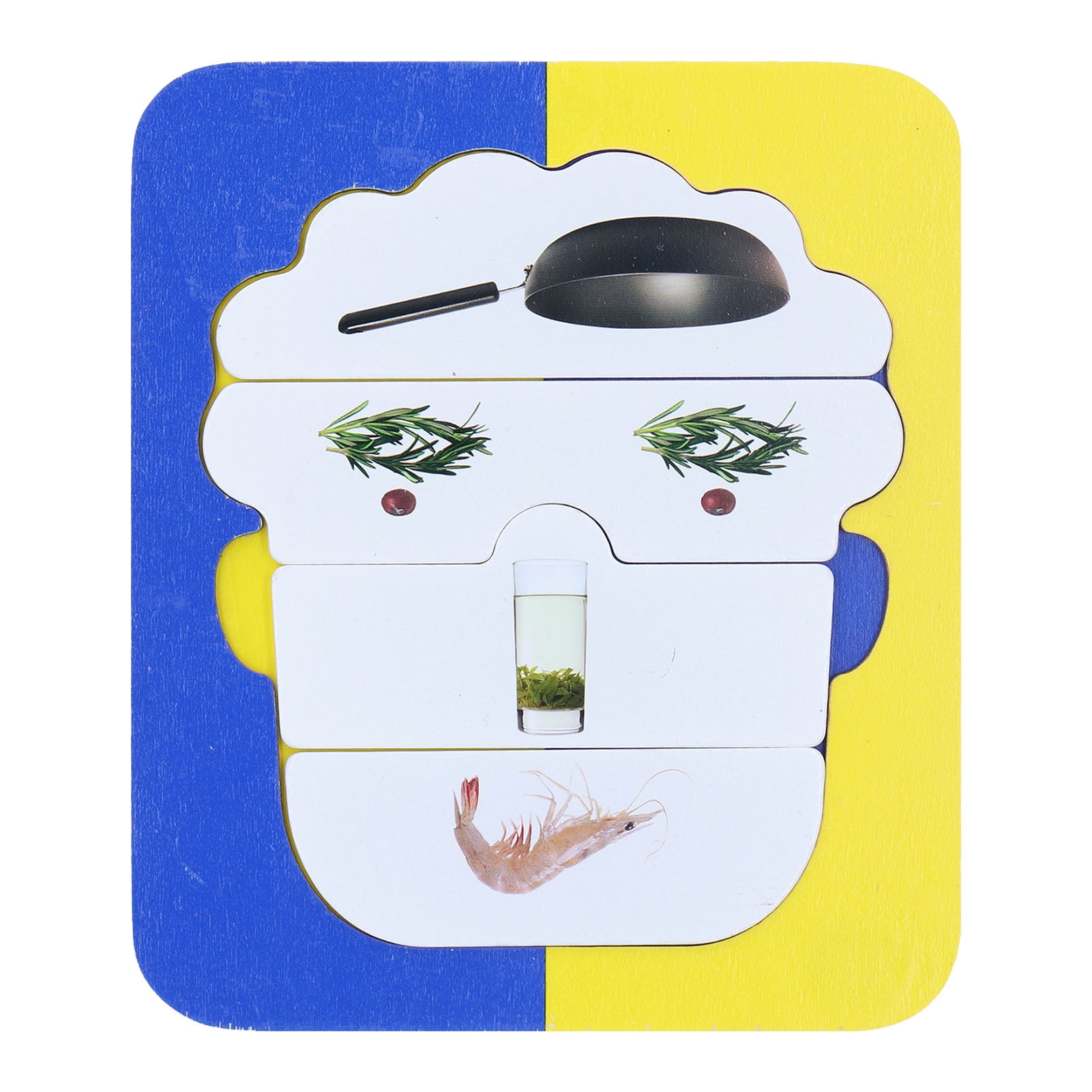 Wooden Face Jigsaw, Basswood Funny Puzzle Board Hand Eye Coordination