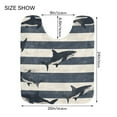 thumbnail image 5 of Yayeee Bath Rugs for Bathroom Floor Non Slip Non Skid Set of 2 Soft Absorbent Dark Sharks Pattern Machine Washable Mats, 5 of 5