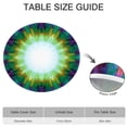 thumbnail image 6 of Colorful Radial Tie Dye Pattern Round Fitted Tablecloth with Elastic Edge,Dining Table Cover Waterproof,Outdoor Round Tablecloth for Camping,Dining,Indoor and Outdoor, 6 of 7