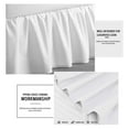 Ruffled Bed Skirt with Split Corners 20 Inch Drop Cotton/Microfiber