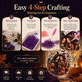 thumbnail image 4 of 2026 Halloween Witch Friendship Diamond Art Window Suncatcher - Halloween Pearl Art Kit, Double-Sided Acrylic Sun Catcher, Diamond Art Hanging Kits for Adults Beginners, 4 of 7