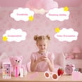 thumbnail image 4 of GLUAAE 42 Pcs Kids Toy Travel Bag & Makeup Kit for Girls - Play Purse Set with Wallet, Sunglasses, Phone & Sun Hat, Pretend Play Accessories (Best Birthday Gift for Ages 3-8), 4 of 8