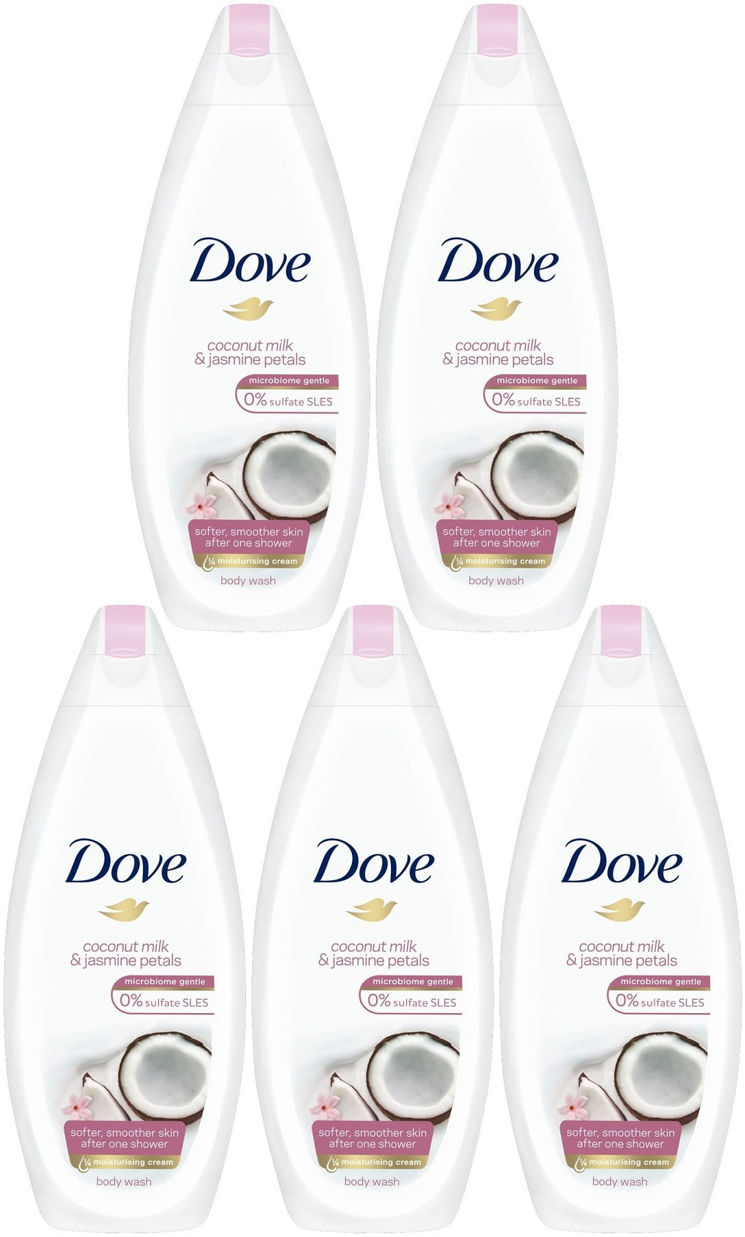 Dove Coconut Milk & Jasmine Petals Body Wash, 750 Ml / 25.3 Ounce (Pack