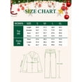 thumbnail image 5 of ANLIQI Couple's Christmas Flannel Pajama Set Soft & Warm Button-Down Loungewear with Thoughtful Pocket Design(GP_XL), 5 of 6