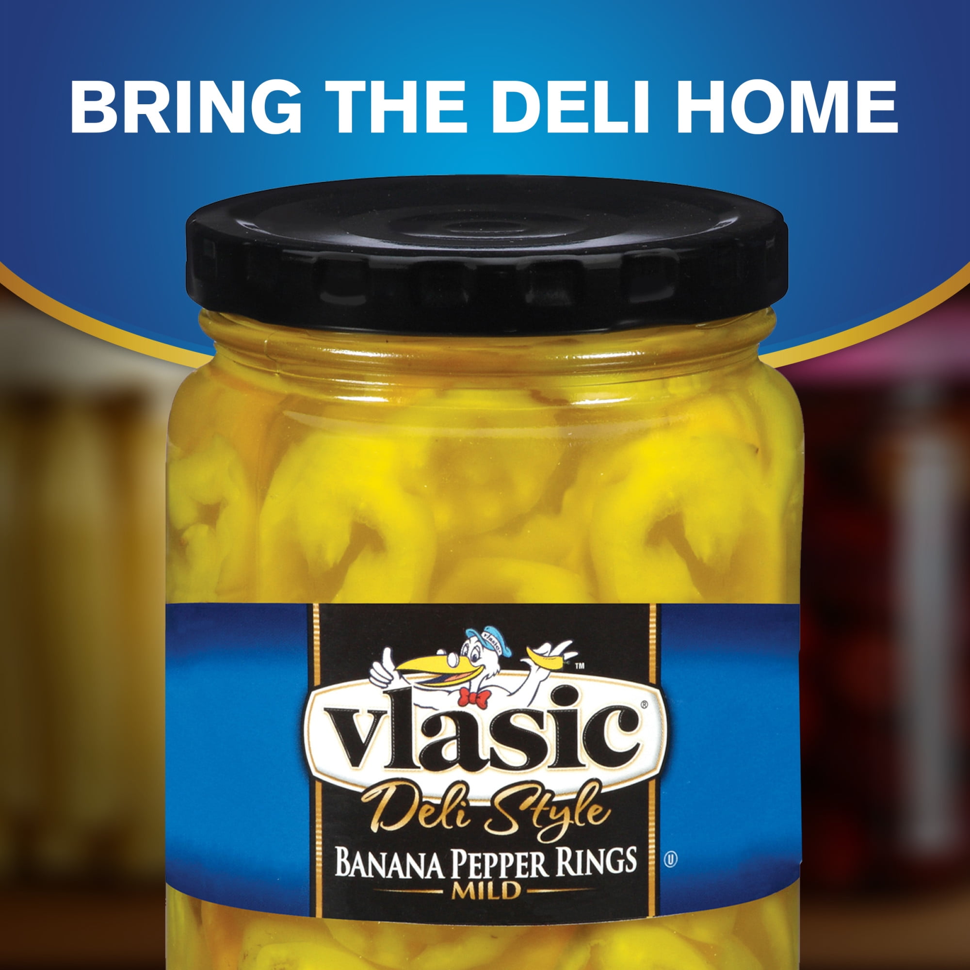 (6 pack) Vlasic Mild Banana Pepper Rings, Keto Friendly, 12 fl. oz.