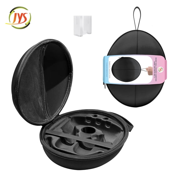 JYS Rugby-Shaped Hard Carrying Case for Meta Quest 3 - Shockproof VR Headset & Controller Storage Bag, Portable Anti-Scratch Travel Pouch with Custom Accessory Compartments