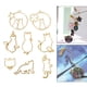 thumbnail image 4 of 8 piezas de colgantes de bisel abierto de gato, de resina con espalda abierta para manualidades de bricoje, de resina, colr, pul BLESIY joyas de bisel abierto, 4 of 8