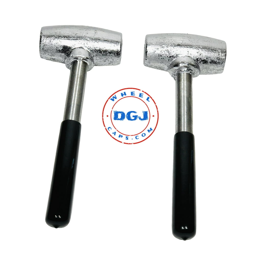 Set of 2 Wire Wheel Knock Off 4lb Lead Hammers Made In The USA