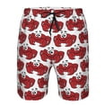 thumbnail image 3 of Balery Cute Red Crab Traje de Baño Estilo Hawaiano para Hombre, Shorts de Secado Rápido con Bolsillos-Medium, 3 of 4
