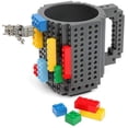 thumbnail image 3 of Turn LE Brick Cup, Embedded Brick Cup (Creative 2 Pack Building Blocks) Creative DIY Building Block Cup, Puzzle Cup, Building Coffee Cup (negro) Zhivalor YZY1542-1, 3 of 8
