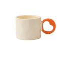 thumbnail image 1 of Taza de café de cerámica de gran capacidad con forma de michelín for el hogar, regalo for parejas, 350 ml, 1 of 6