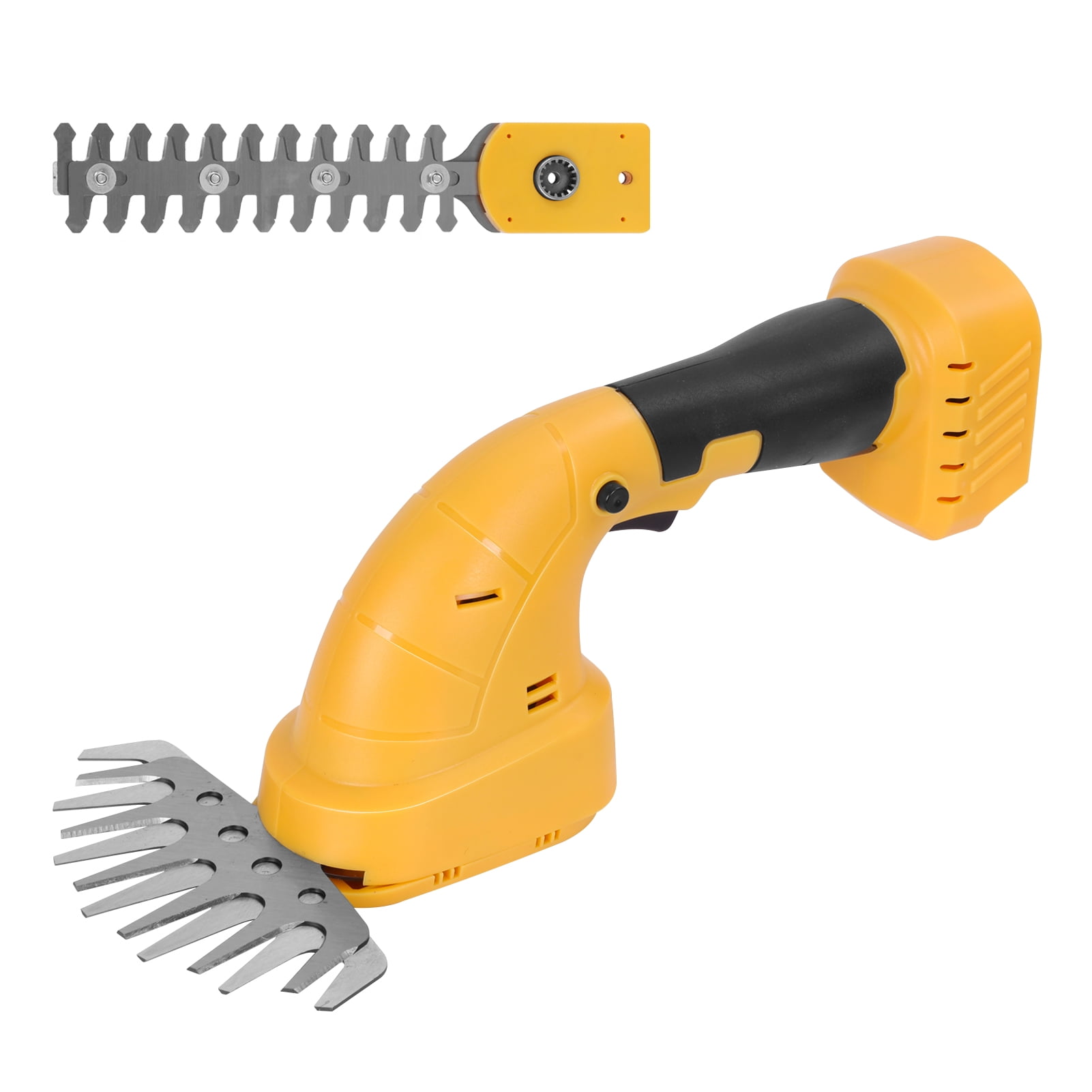 Thehsnt 21V Pole Hedge Trimmer, 2 in 1 Pole Mini Hedge Trimmer & Grass Shear, Electric Hedge Trimmer with Extension Pole, Cordless Hedge Trimmer with Battery And Charger