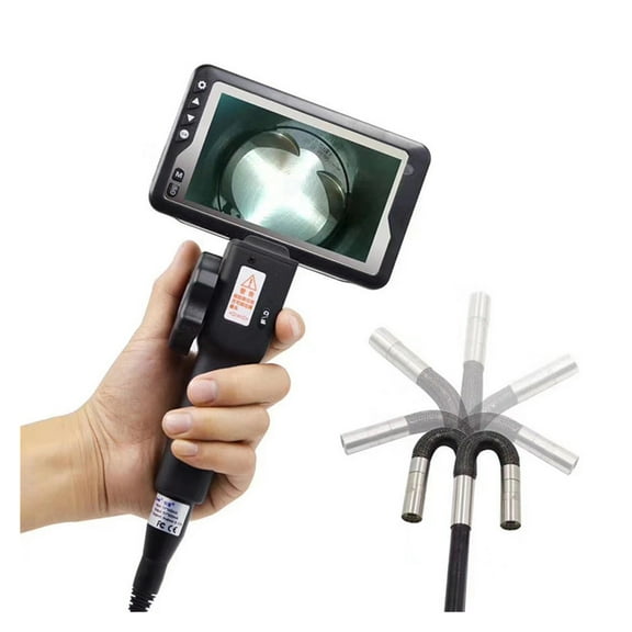 Two-Way Articulating Borescope Videoscope Inspection Camera with 8MM 4.5 "LCD Monitor for Automotive Aircraft Mechanics , User-Friendly Borescopes