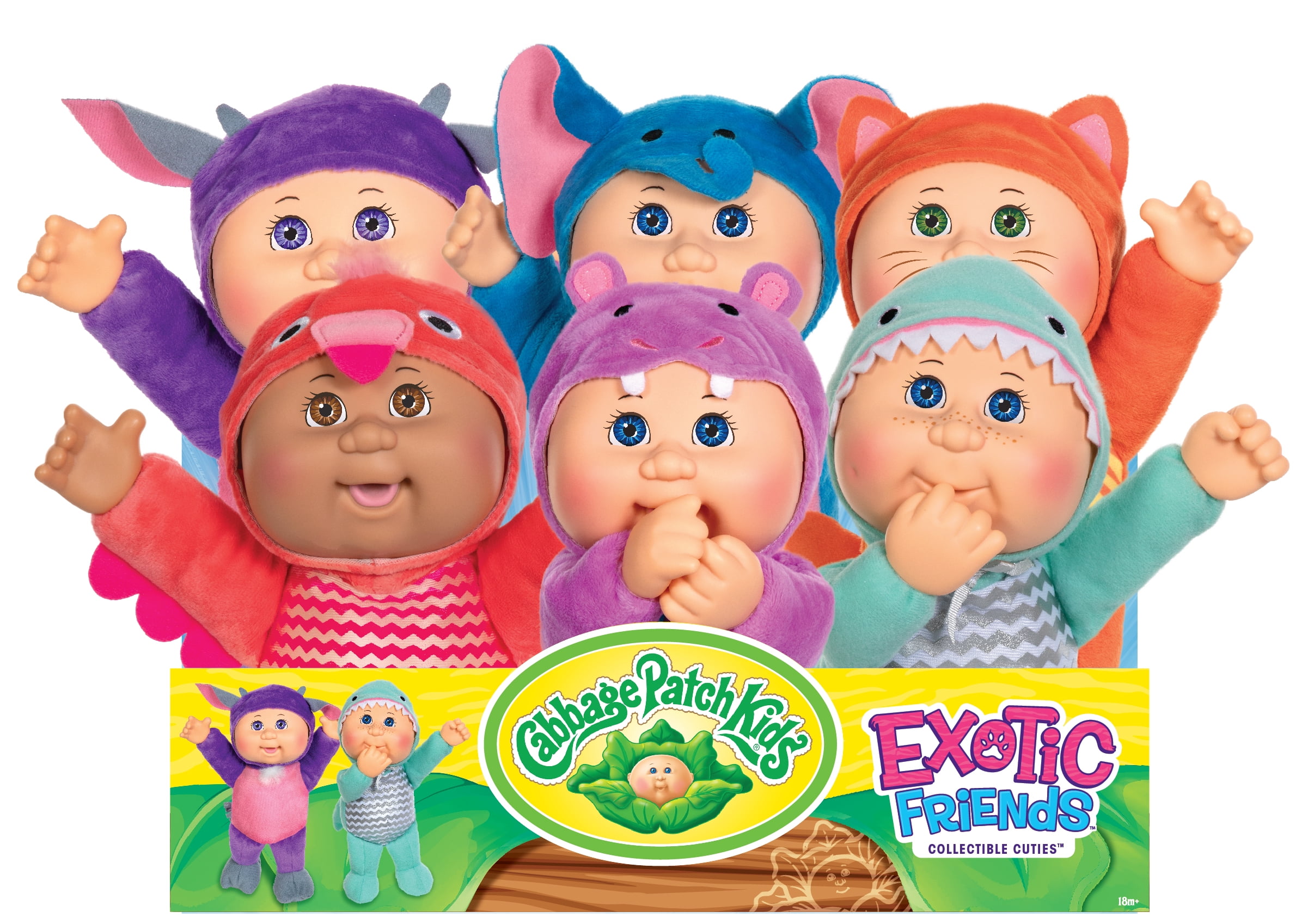CABBAGE PATCH KIDS Cuties 9in Exotic Emmett Hippo - Walmart.com