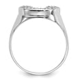 thumbnail image 2 of 14K White Gold AA Diamond Men's Ring Size 10, 2 of 7