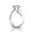 thumbnail image 5 of 4.50 Ct Princess Cut Diamond Engagement Ring Set In Channel Setting, 5 of 7