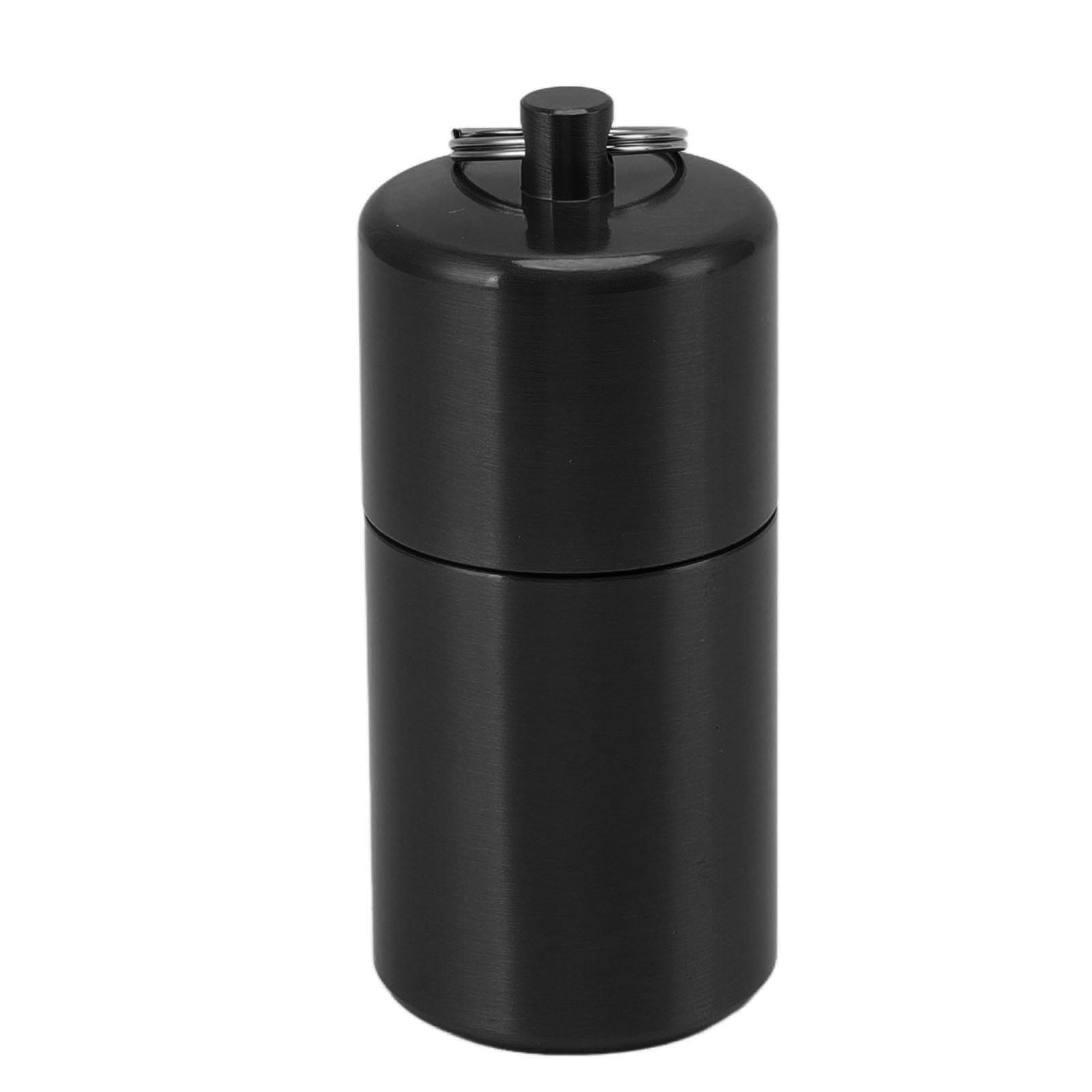 cylinder cigarette case Cigarette Case with Key Ring,Metal Stainless Steel Case Holder 20 Capacity Waterproof Case with Key,Metal Round Cigarette Case