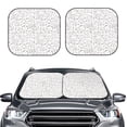 thumbnail image 2 of Wukai Poodle Dog Print Windshield Sun Shade, Car Front Window Shades Sunshade Cover Sun Visor Shield Block Automotive Interior Protector Blocks UV Rays-Medium, 2 of 6