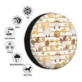 thumbnail image 4 of Susaid Cute Bee Gnome2 Print Tire Covers,Waterproof Anti-UV Snow Sun Rain Tire Covers for RV,Truck, SUV, Trailer, Camper-15 inch, 4 of 6