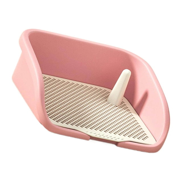 Pet Training Toilet Urinal Dog Litter Large Dogs Bedpan Tray Keep Paws and Floors Clean L Pink